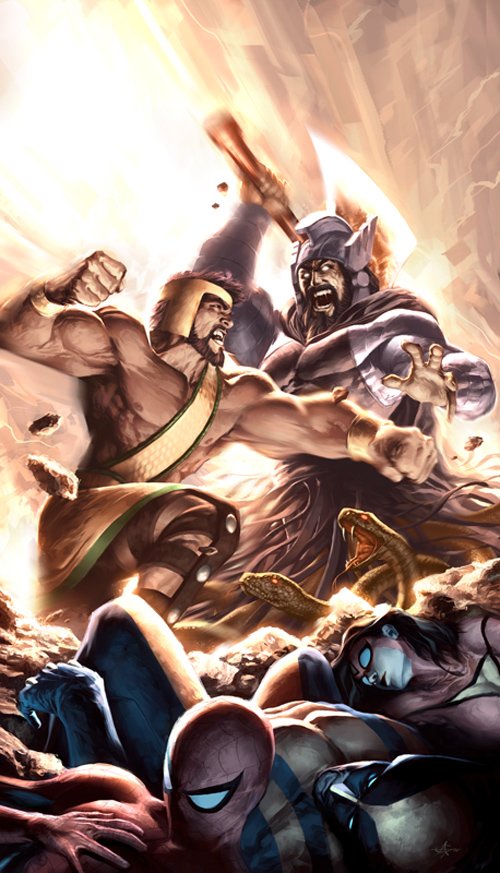 神话人物：大力士(Hercules)插画欣赏