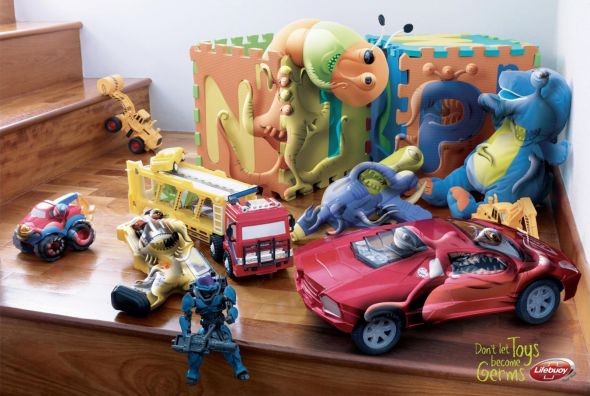 Don't let toys become germs