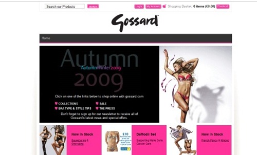 50个漂亮的内衣商店网站设计