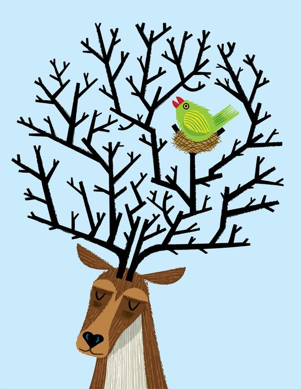 Oliver Lake可爱的动物插画