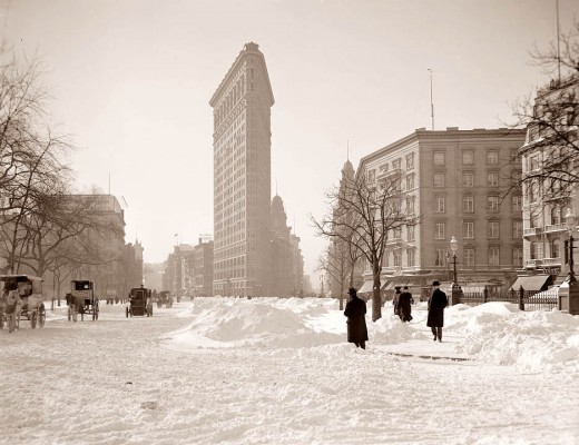 老照片：雪中纽约(1892-1920)