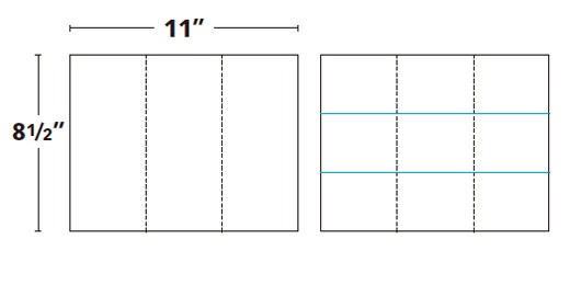设计方块构成的折页册子