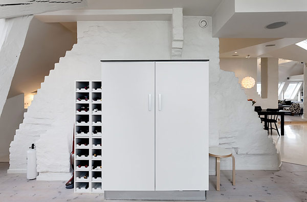 巧妙的设计：斯德哥尔摩141平米阁楼公寓
