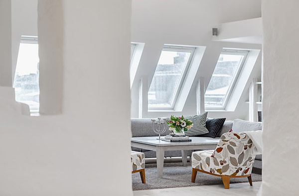 巧妙的设计：斯德哥尔摩141平米阁楼公寓
