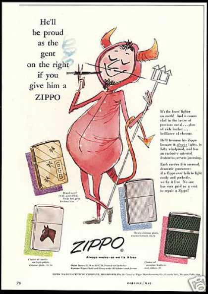 Zippo打火机老式广告欣赏