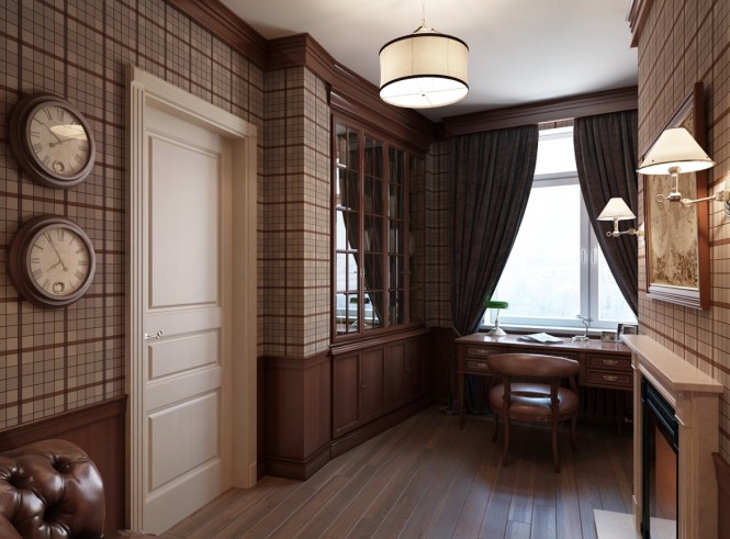 传统风格的圣彼得堡公寓设计