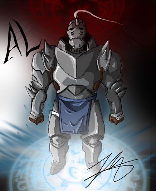 漫画《钢之炼金术师》人物插画：Alphonse