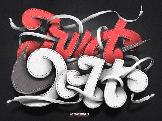 55个国外创意字体艺术设计
