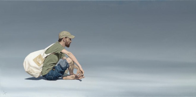 Nigel Cox超写实人物绘画作品