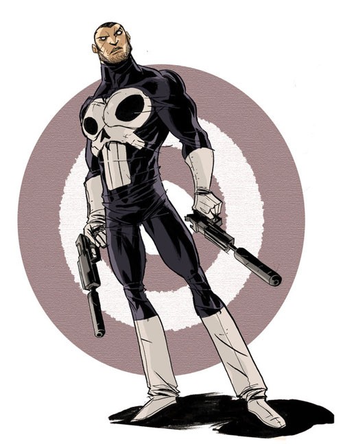 Marvel漫画人物: 惩罚者(The Punisher)插画欣赏