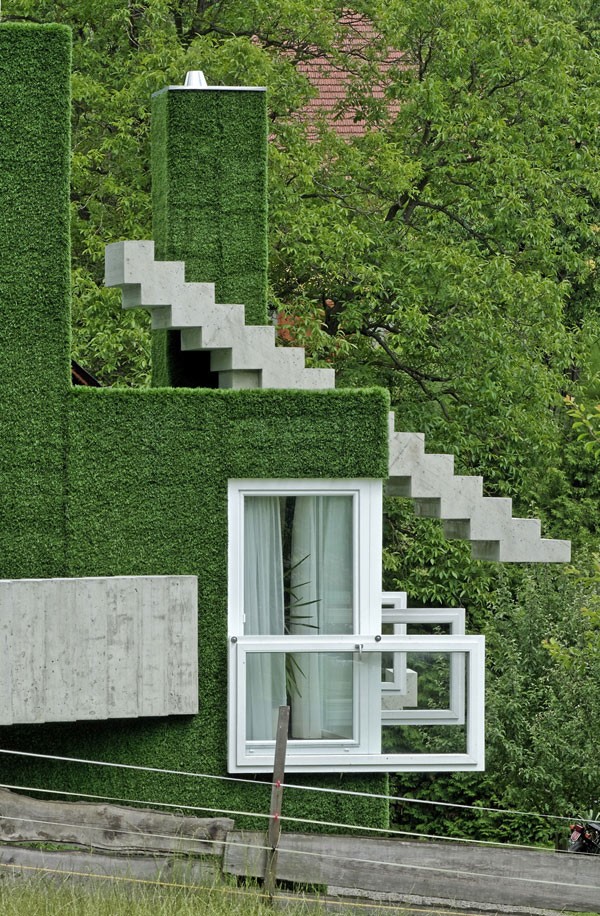 奥地利Frohnleiten人造草皮覆盖的住宅设计