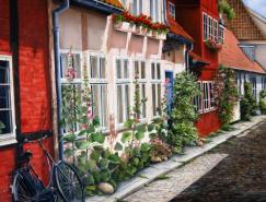 法國藝術家MarieClaire風景和花卉繪畫欣賞