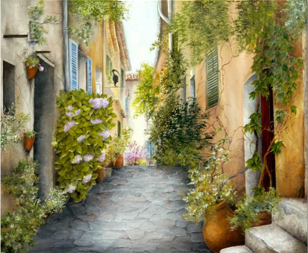 法国艺术家Marie Claire风景和花卉绘画欣赏