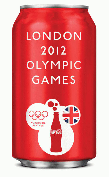 可口可乐出限量罐为奥运会美国队助威
