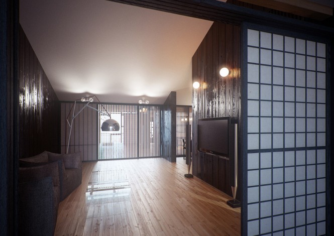 传统与现代结合：日本开放式住宅设计