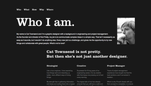 20个漂亮的黑白网页设计