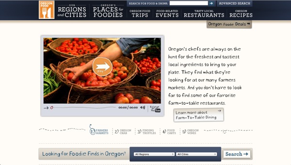 35个国外食品和餐厅网站设计