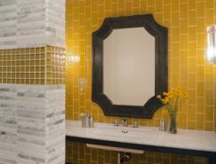 黃色系浴室裝修設計欣賞