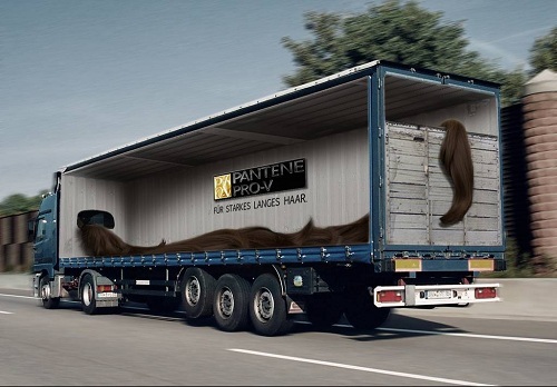 创意无限的卡车车身广告