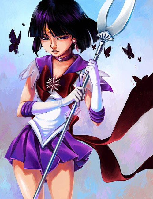 sailor saturn and the butterflies