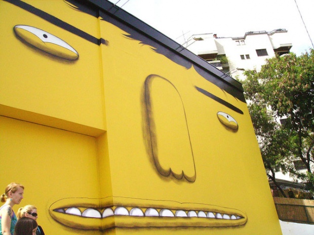 巴西街头艺术家Os Gemeos作品欣赏