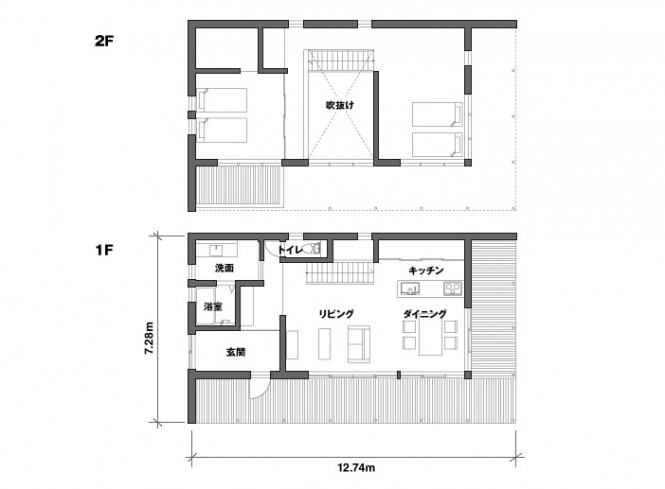 日本极简风格的开放式住宅设计