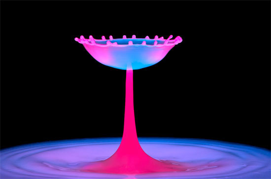 高速摄影欣赏：迷人的液体艺术