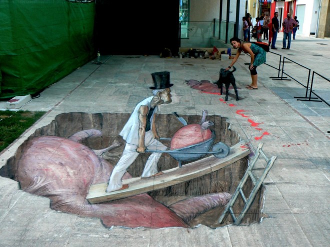 阿根廷艺术家Eduardo Relero街头3D绘画艺术