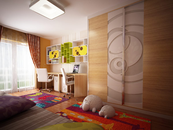充满活力的颜色和纹理: 儿童卧室设计