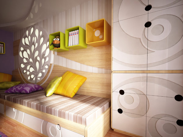 充满活力的颜色和纹理: 儿童卧室设计