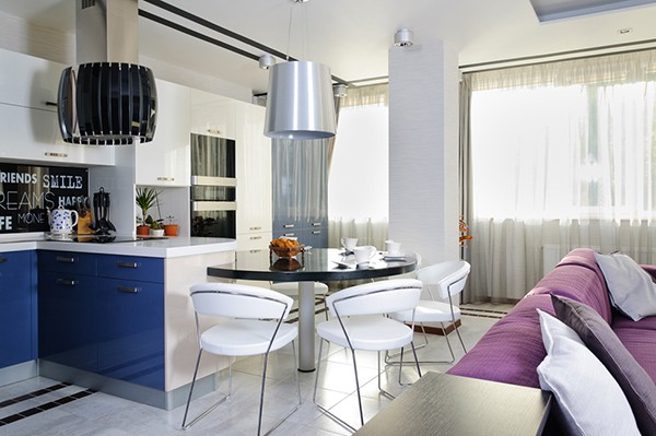 乌克兰110平米开放式空间的现代公寓设计