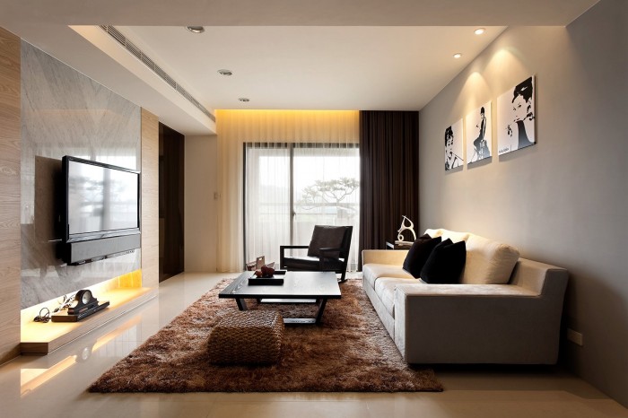 台湾现代简约而温馨的公寓装修