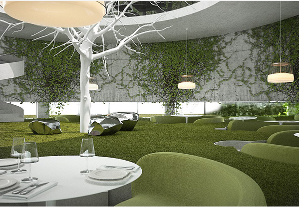 Sergey Makhno作品：茶园(Tea Garden)概念餐厅