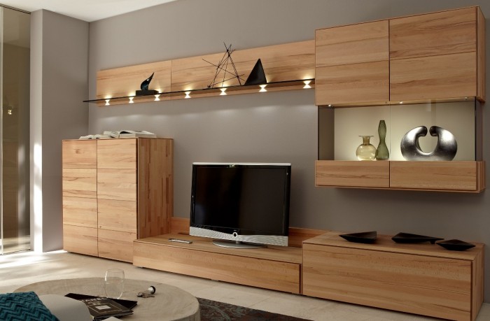 木制组合单元电视背景墙设计
