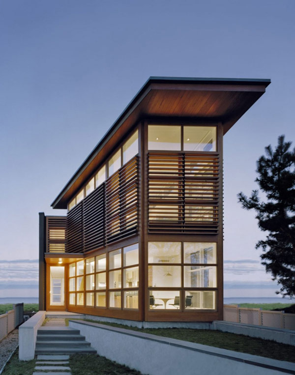Cypress Clad海滨住宅设计