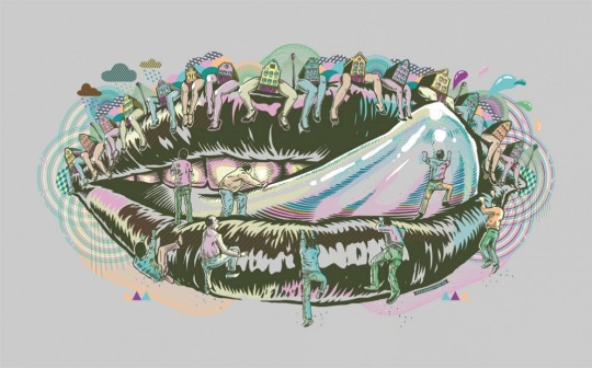 融合复古与现代：荷兰Kris Lewis插画欣赏