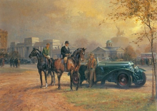 经典老式汽车：英国画家Alan Fearnley作品欣赏