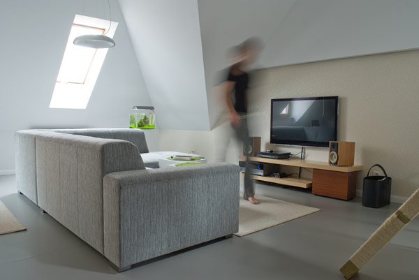 波兰现代双层公寓设计