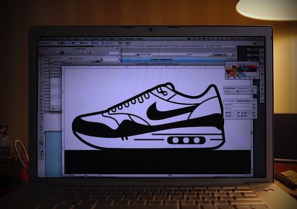 MAX100: Matt Stevens耐克球鞋插画