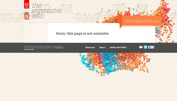 44个国外创意404错误页面设计