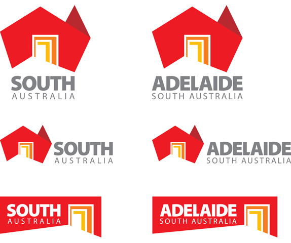 south astralia logo lock ups 南澳大利亚州新形象标志发布