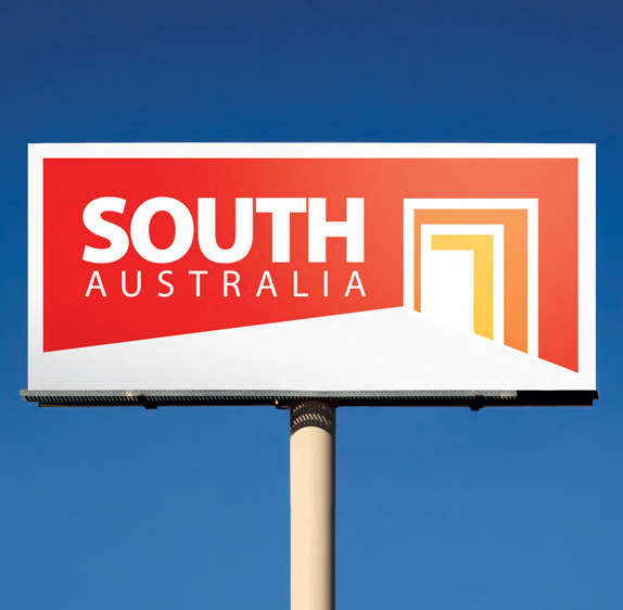 south astralia application billboard 南澳大利亚州新形象标志发布