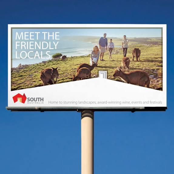 south astralia application billboard 2 南澳大利亚州新形象标志发布