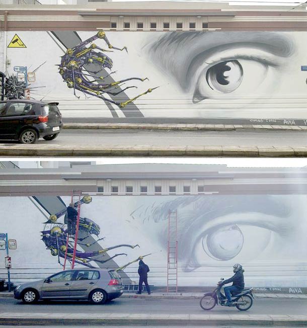 希腊街头艺术家INO作品欣赏