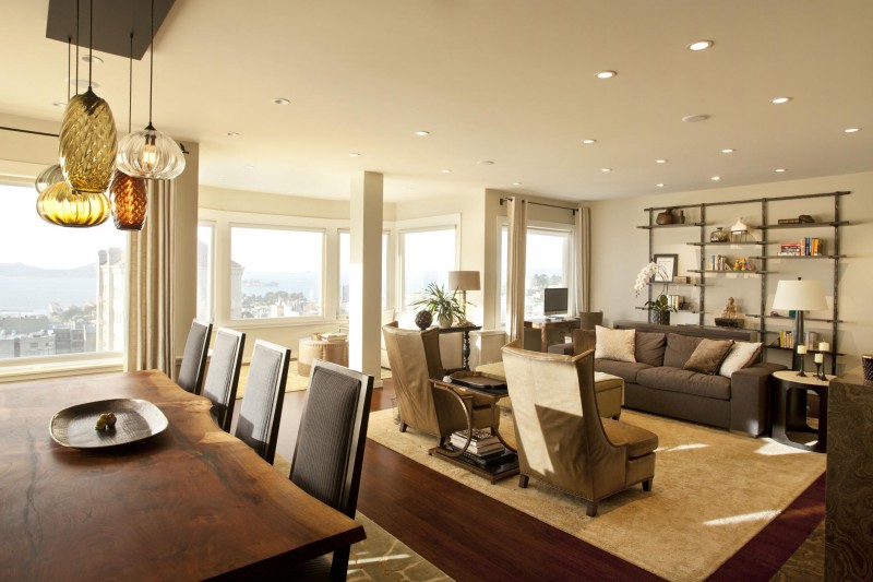 旧金山太平洋高地现代风格顶层公寓设计