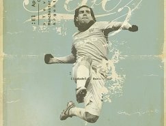 Zoran Luci?:復古風格的足球運動員海報