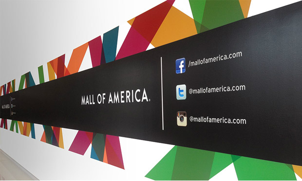 美国最大购物中心Mall of America新标志