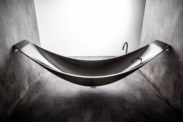 完美的放松：Vessel吊床式浴缸