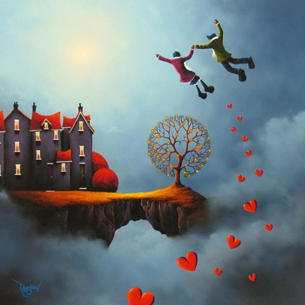甜蜜的爱情：英国画家David Renshaw浪漫丙烯画