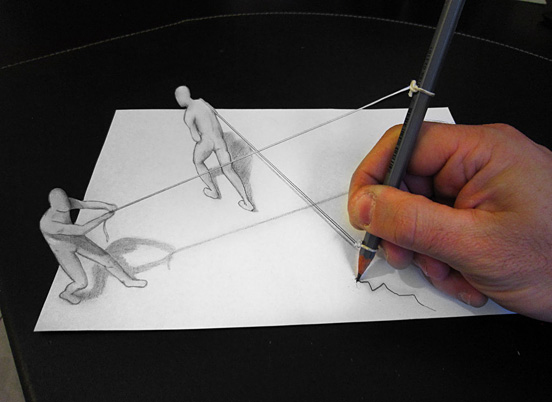 Alessandro Diddi惊人的立体铅笔画
